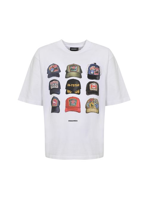 T-shirt ICONique Loose Fit in cotone con stampa DSQUARED2 | S78GD0112 D20033100